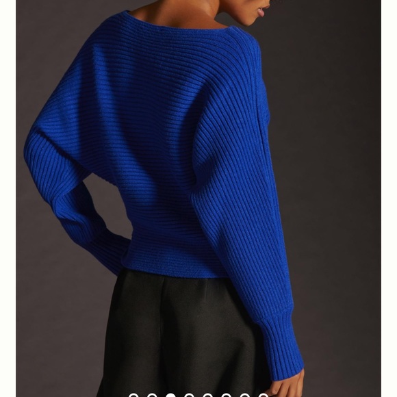 By Anthropologie Ribbed Pullover Jumper NWOT - Picture 5 of 6